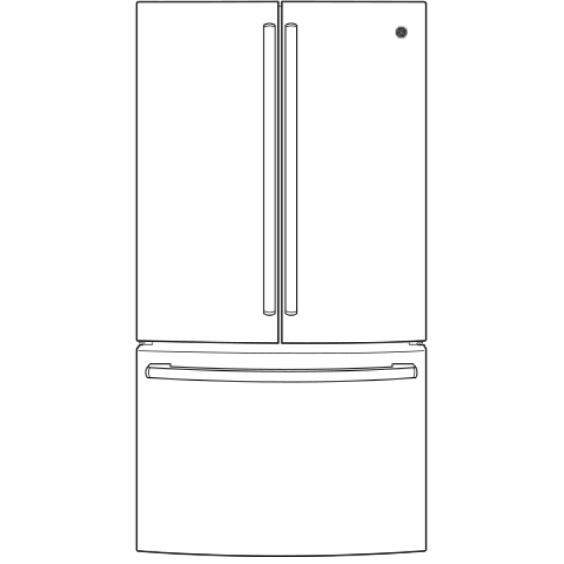 28.7 Cu. Ft. French-Door Refrigerator GNE29GGKWW