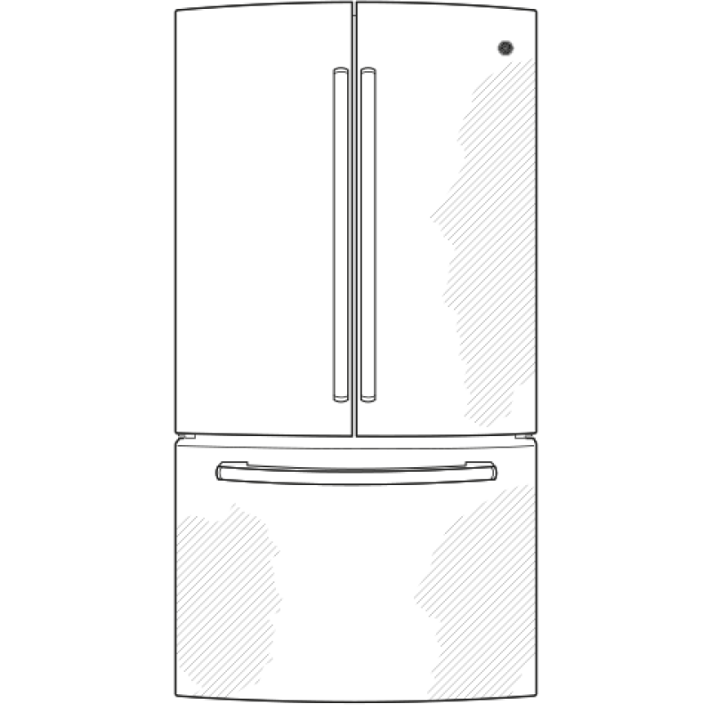 22.7 Cu. Ft. French-Door Refrigerator GNS23GSHSS