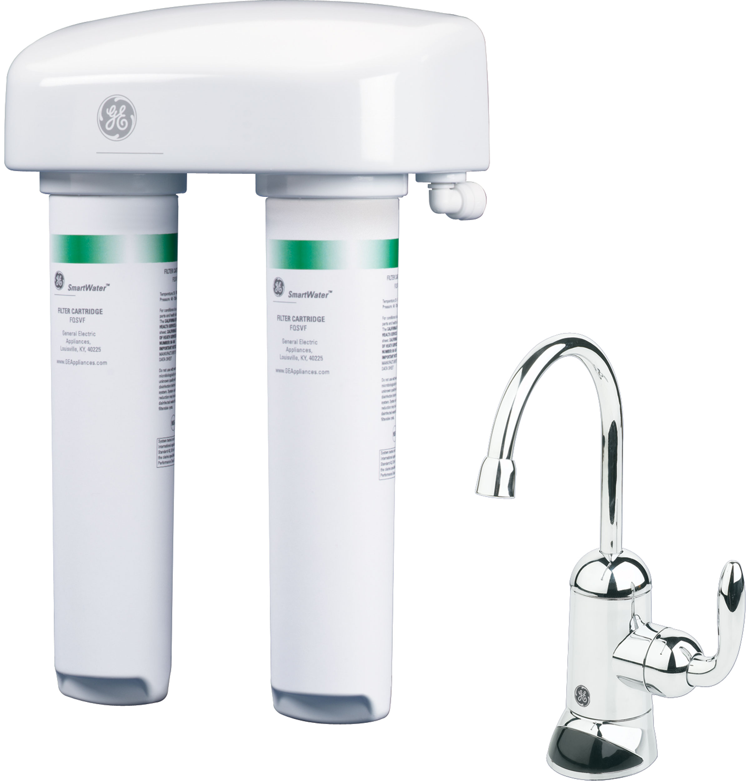 Twist and Lock Under Counter Dual Stage Water Filtration System (VOCs) GNSV70RBL