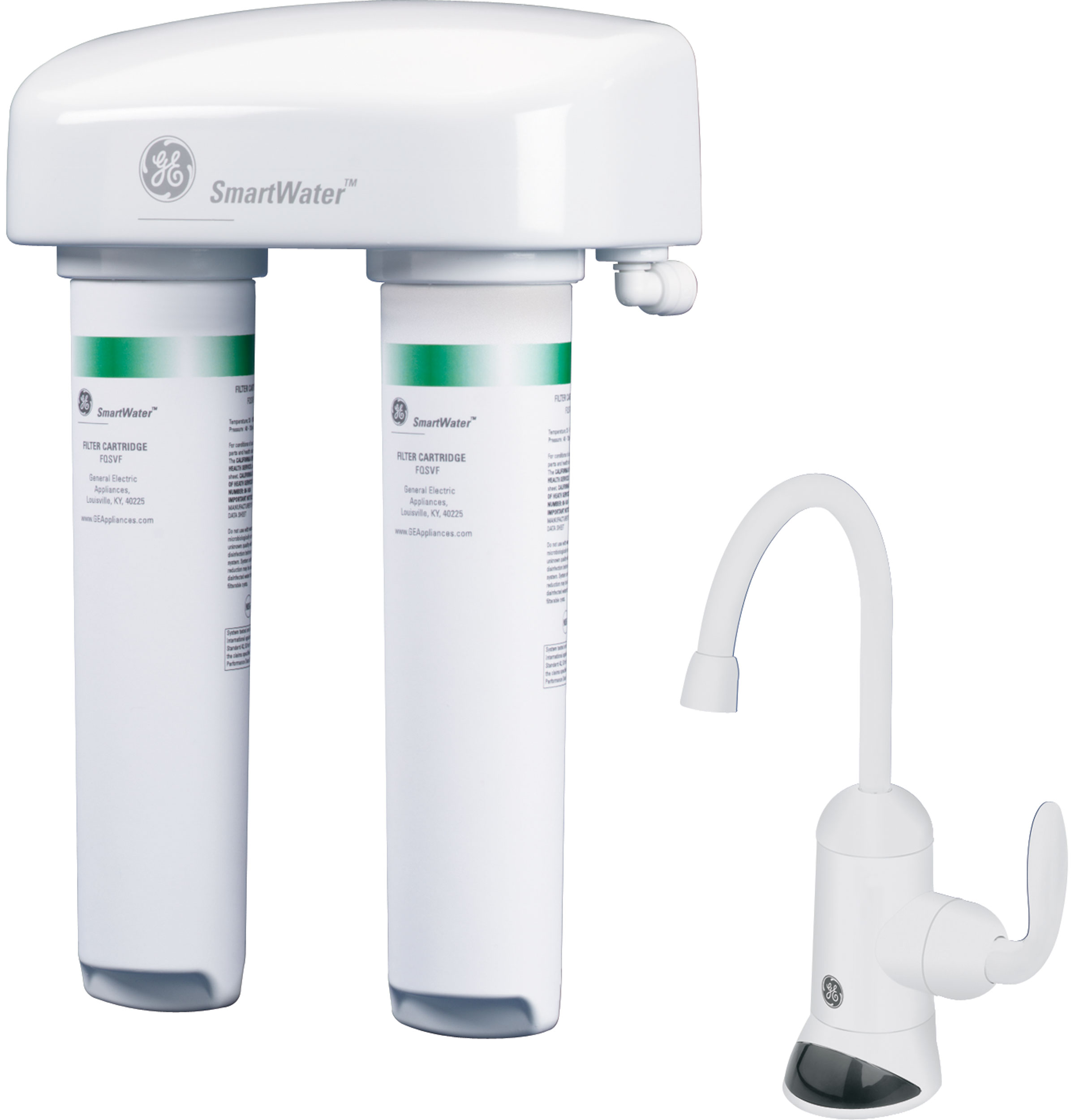 Twist and lock Under Counter Dual Stage Water Filtration system (VOCs) GNSV75RWW