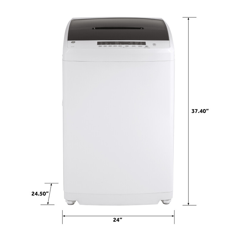 Space-Saving 2.8 cu. ft. Capacity Portable Washer with Stainless Steel Basket GNW128PSMWW