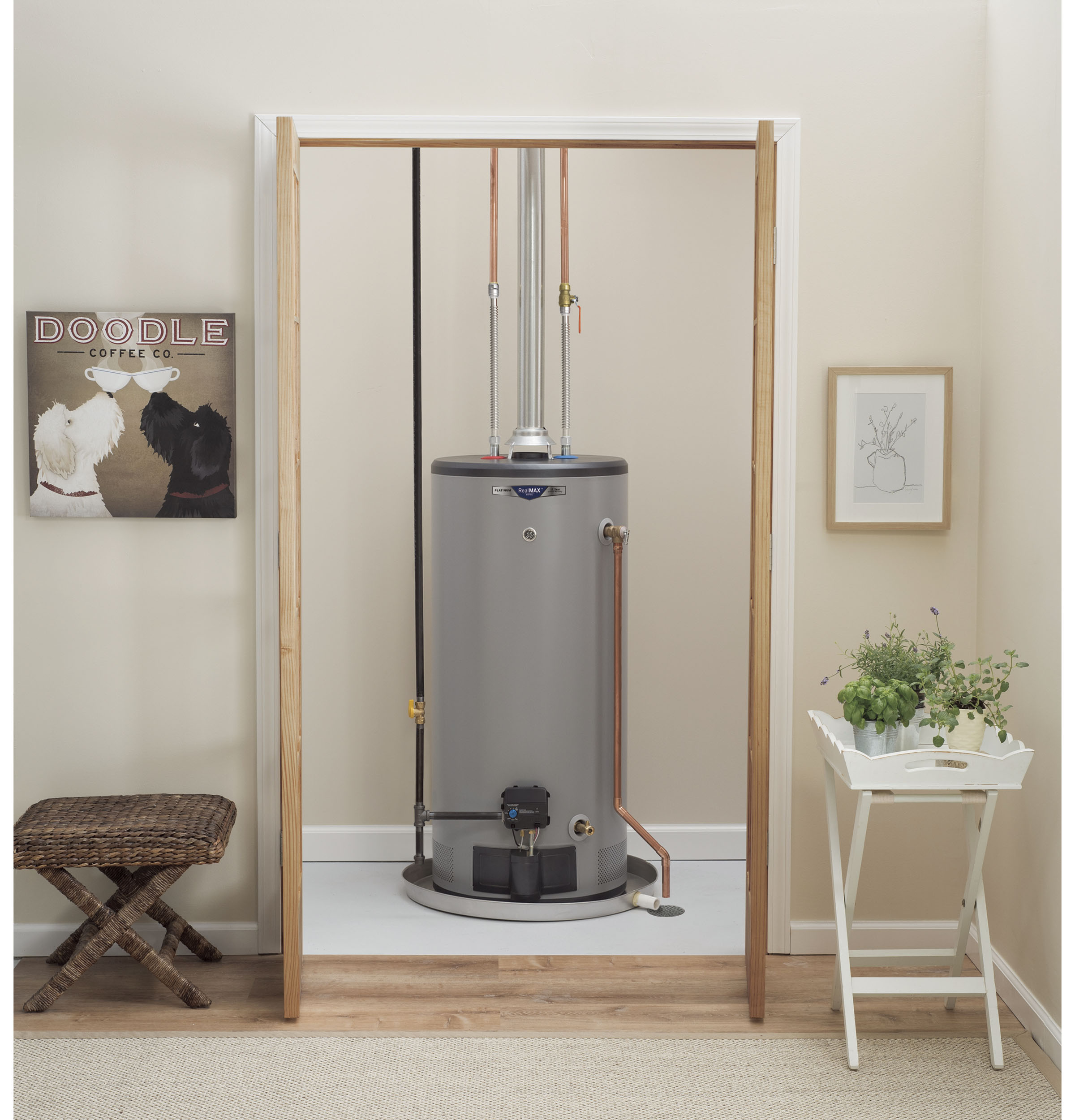 RealMAX Platinum 40-Gallon Short Liquid Propane Atmospheric Water Heater GP40S12BXR