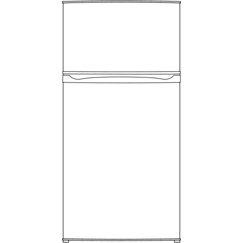 11.6 cu. ft. Top-Freezer Refrigerator GPE12FGKWW