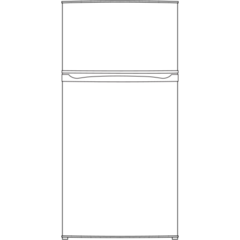 11.6 cu. ft. Top-Freezer Refrigerator GPS12FGHBB