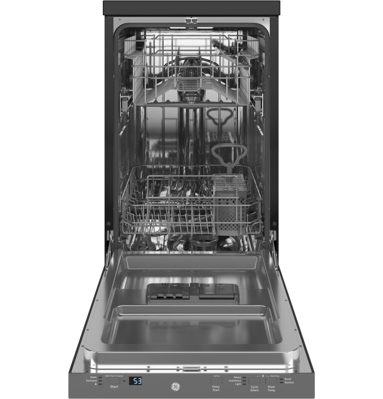 18" Stainless Steel Interior Portable Dishwasher with Sanitize Cycle GPT145SSLSS