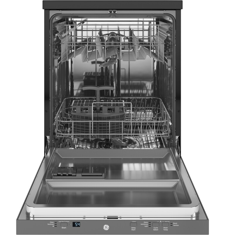 24" Stainless Steel Interior Portable Dishwasher with Sanitize Cycle GPT225SSLSS