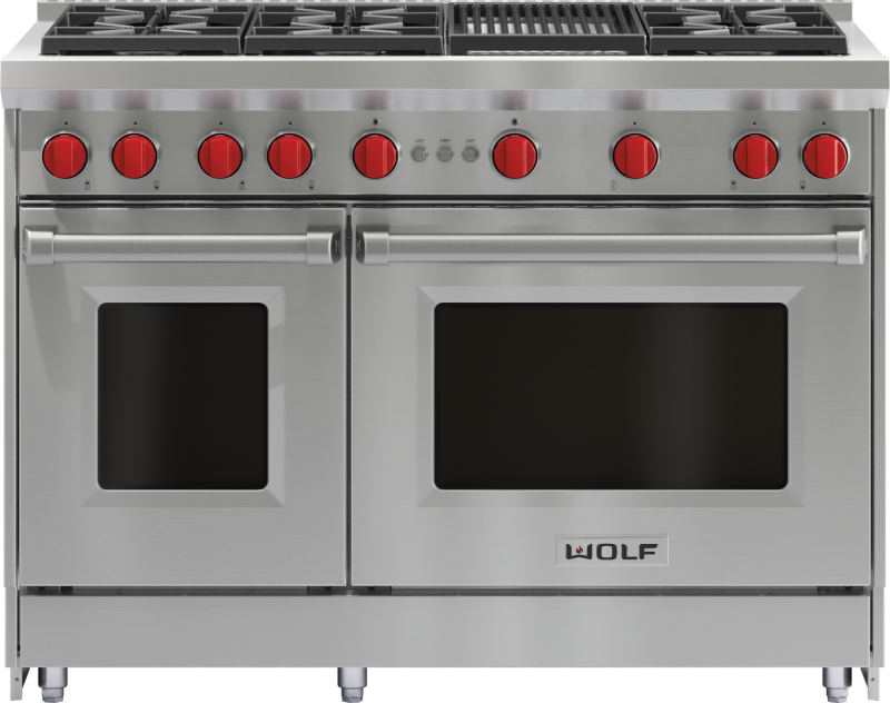 48" Gas Range - 6 Burners and Infrared Charbroiler GR486C