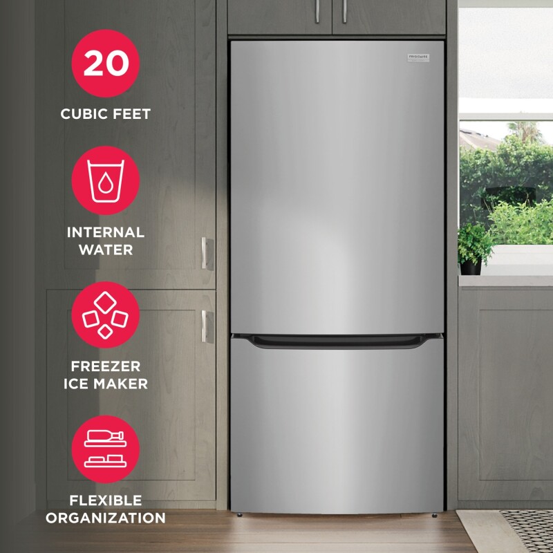 20 Cu. Ft. Standard-Depth Bottom Freezer Refrigerator GRBN2012AF