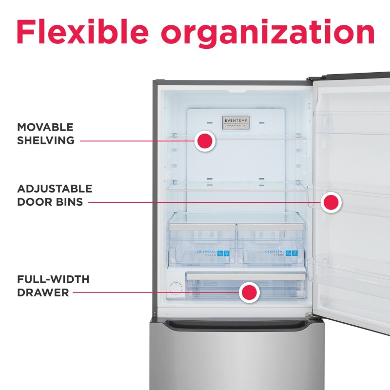 20 Cu. Ft. Standard-Depth Bottom Freezer Refrigerator GRBN2012AF