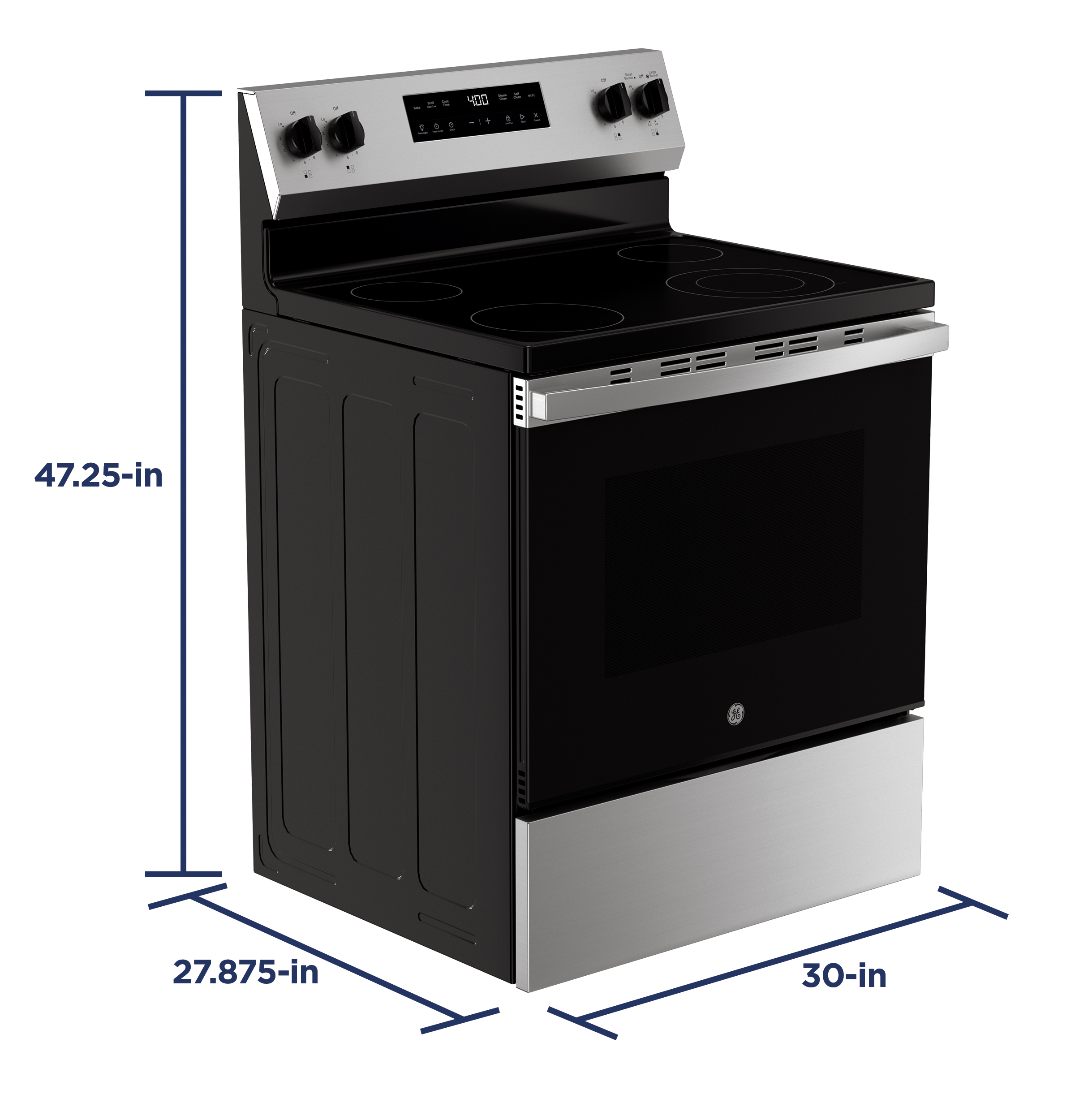 30" Free-Standing Electric Range GRF400PVSS