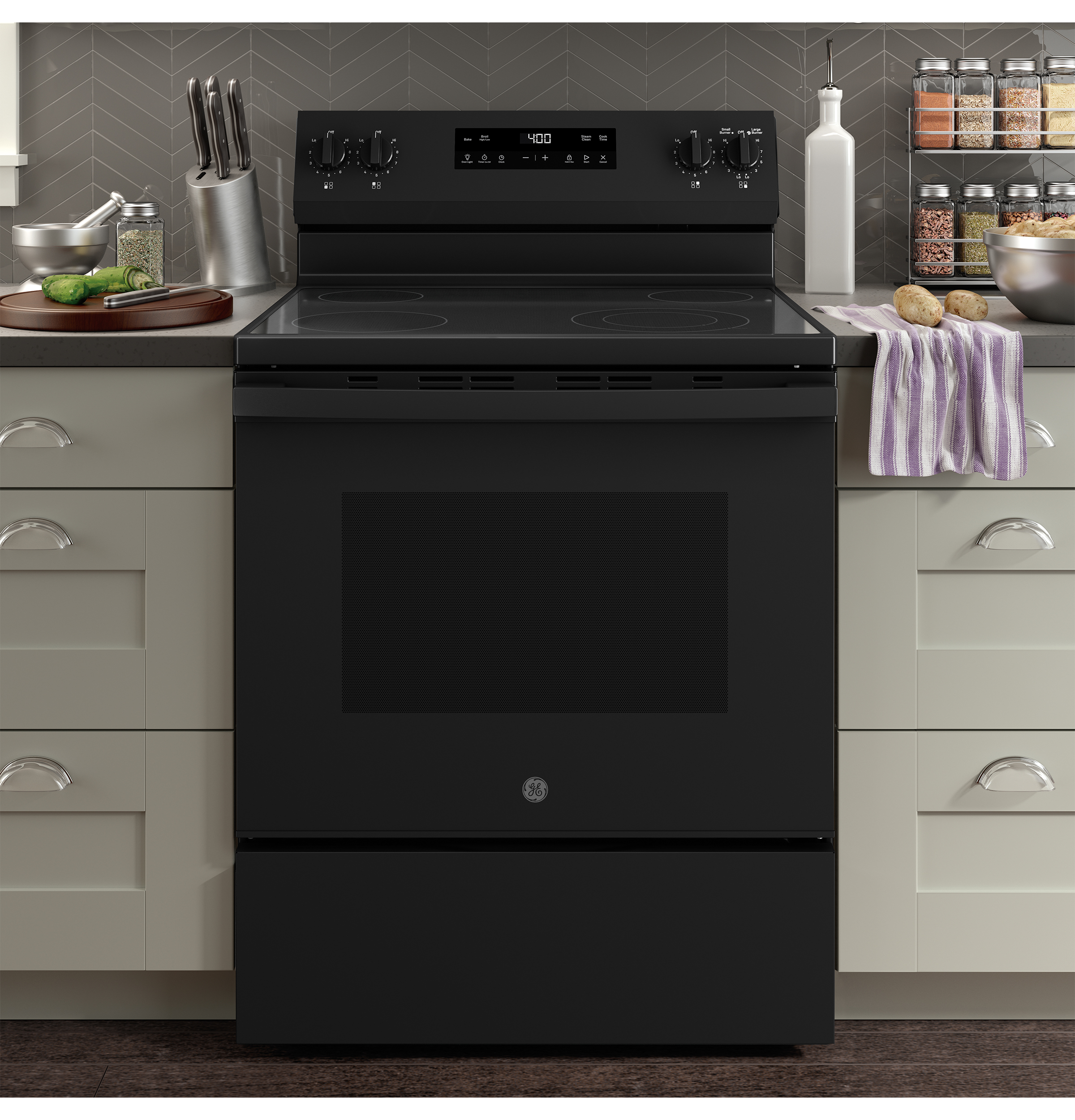 30" Free-Standing Electric Range GRF400SVBB