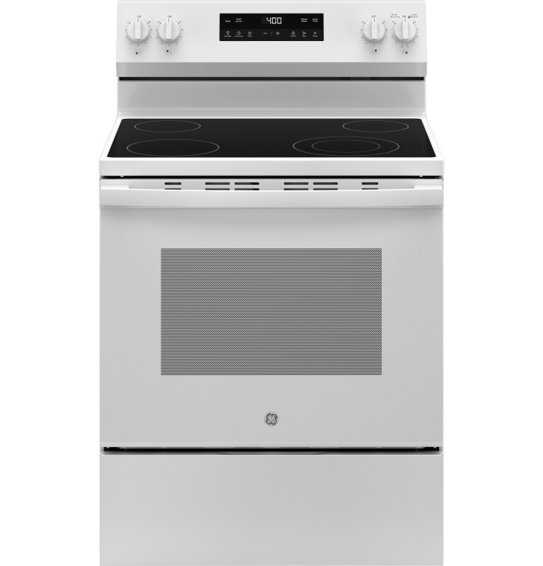 GE 30" Free-Standing Electric Range White GRF400SVWW Picture 1