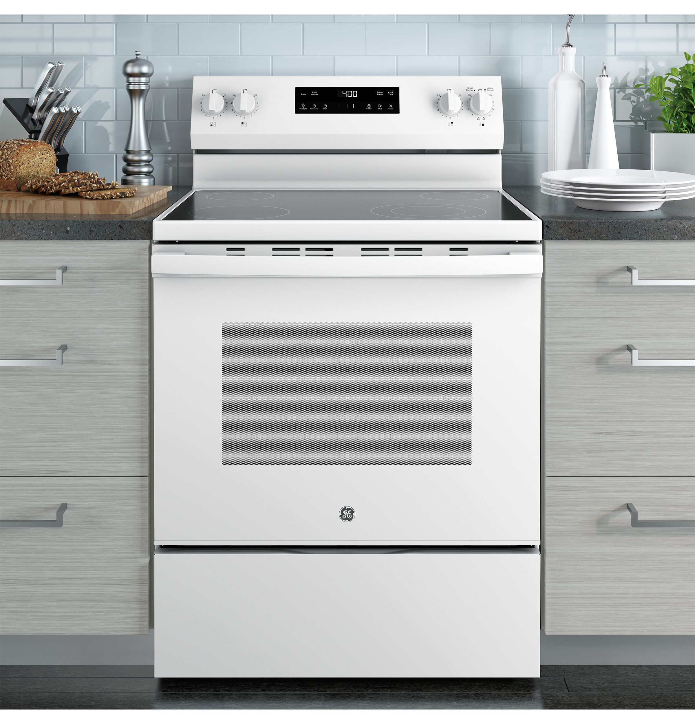 30" Free-Standing Electric Range GRF400SVWW