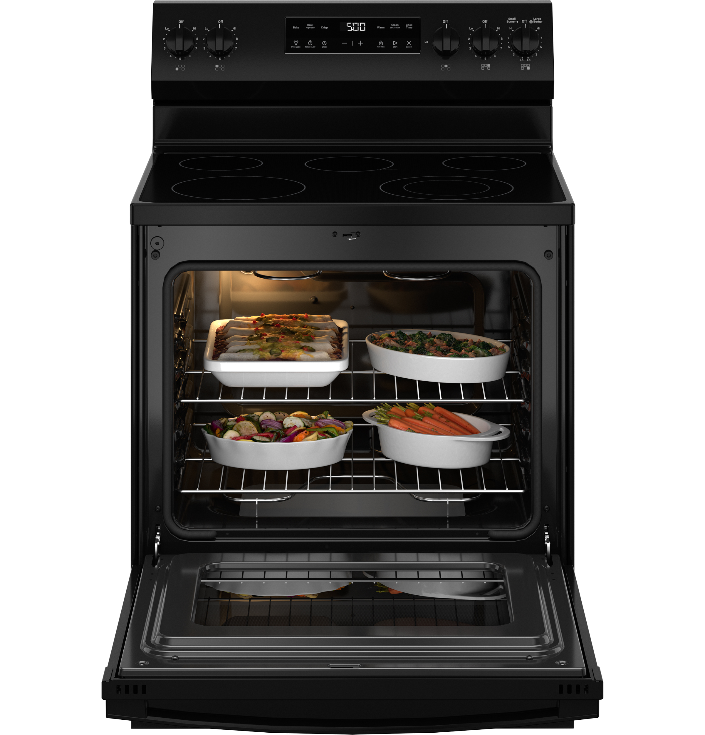 30" Free-Standing Electric Range with Crisp Mode GRF500PVBB
