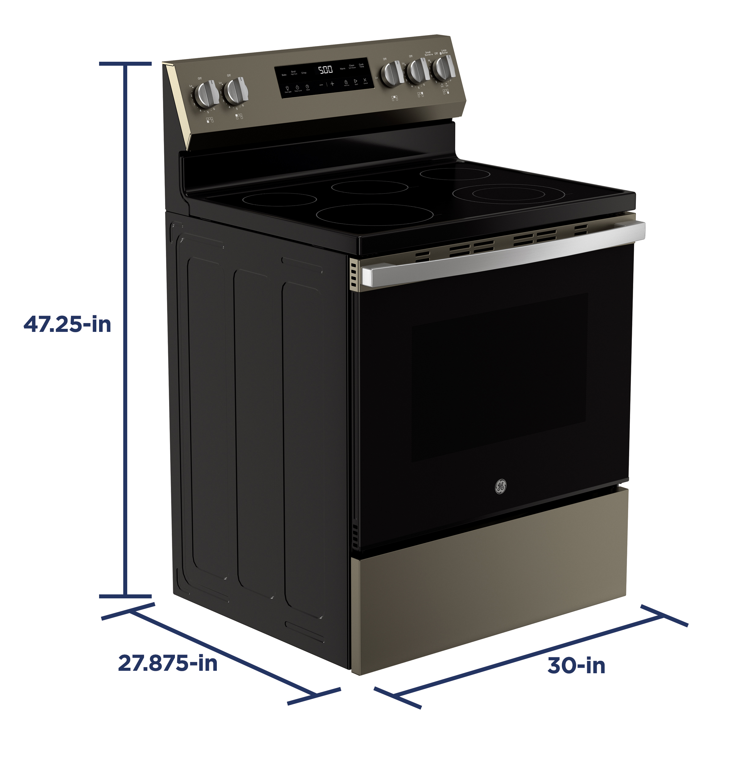 30" Free-Standing Electric Range with Crisp Mode GRF500PVES
