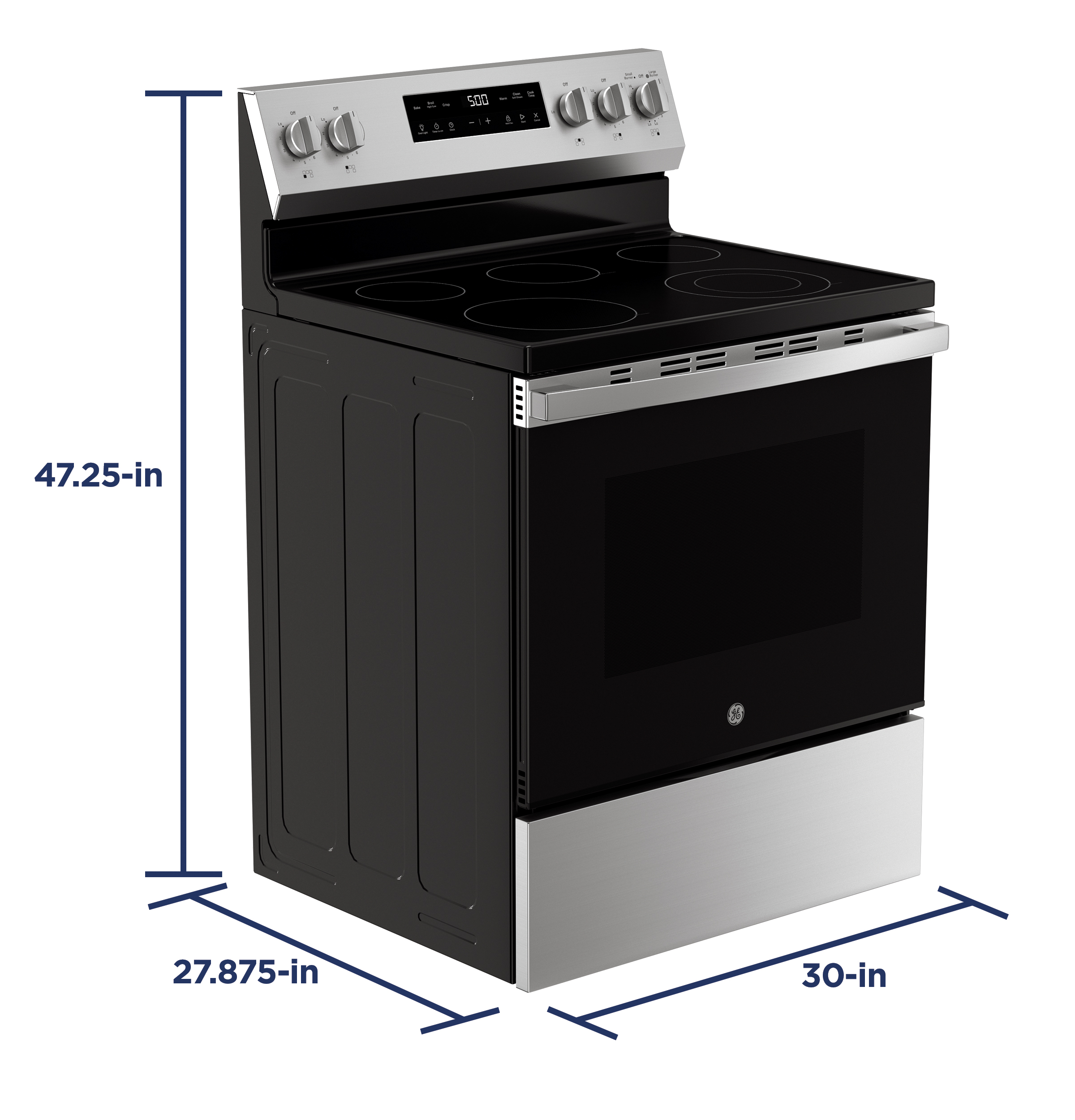 30" Free-Standing Electric Range with Crisp Mode GRF500PVSS