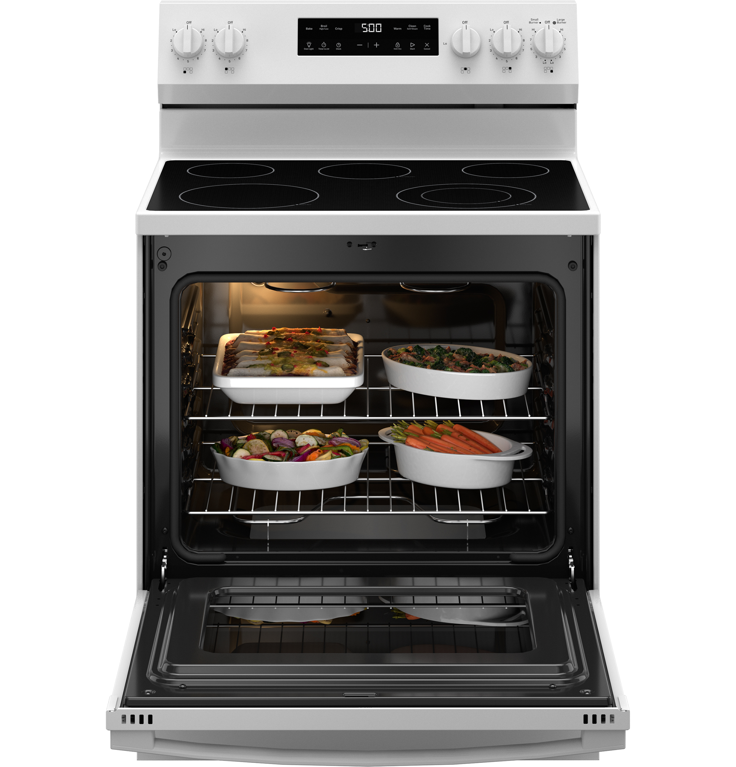 30" Free-Standing Electric Range with Crisp Mode GRF500PVWW