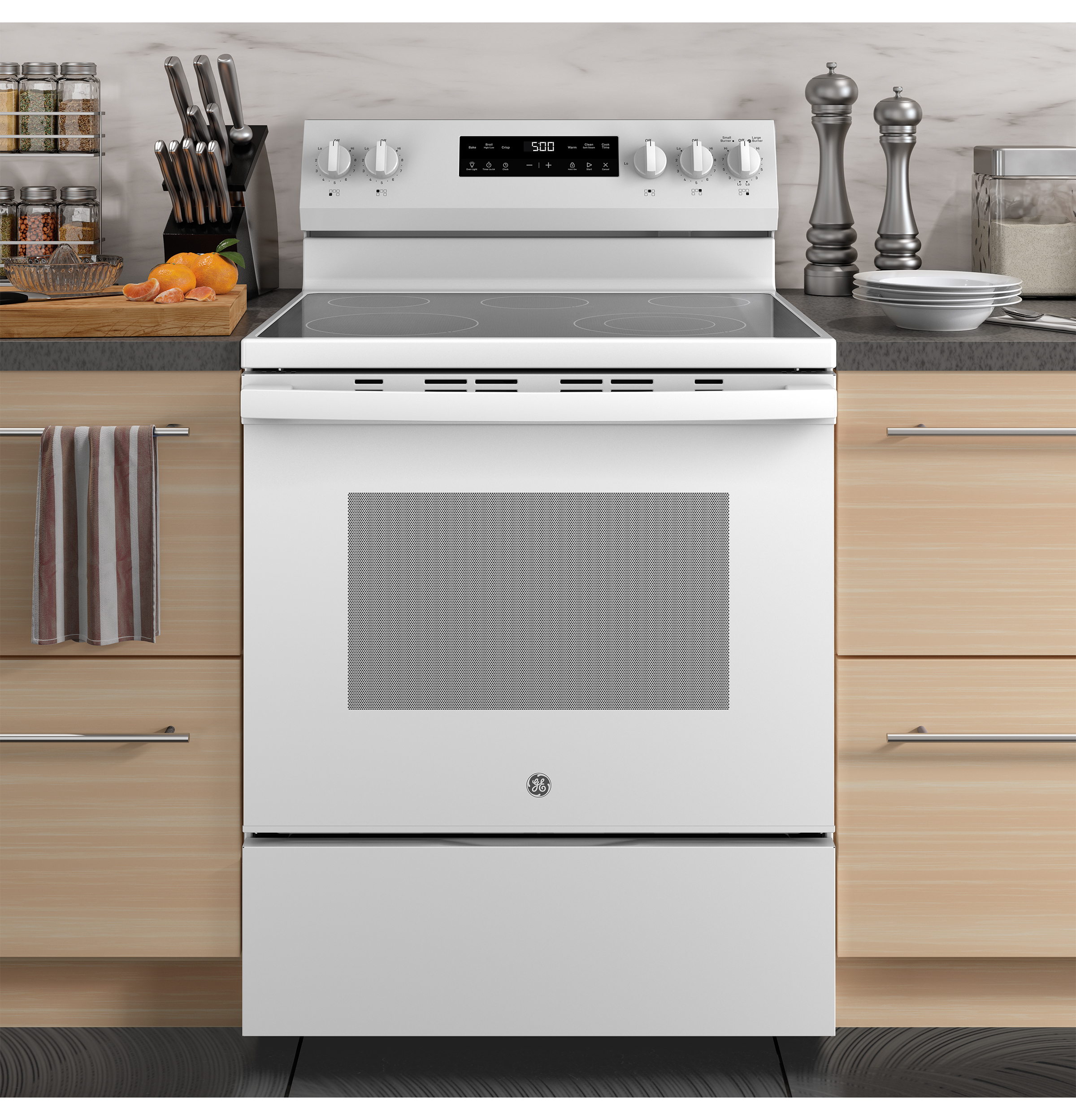 30" Free-Standing Electric Range with Crisp Mode GRF500PVWW