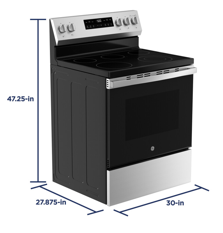 30" Free-Standing Electric Range with Crisp Mode GRF500SVSS