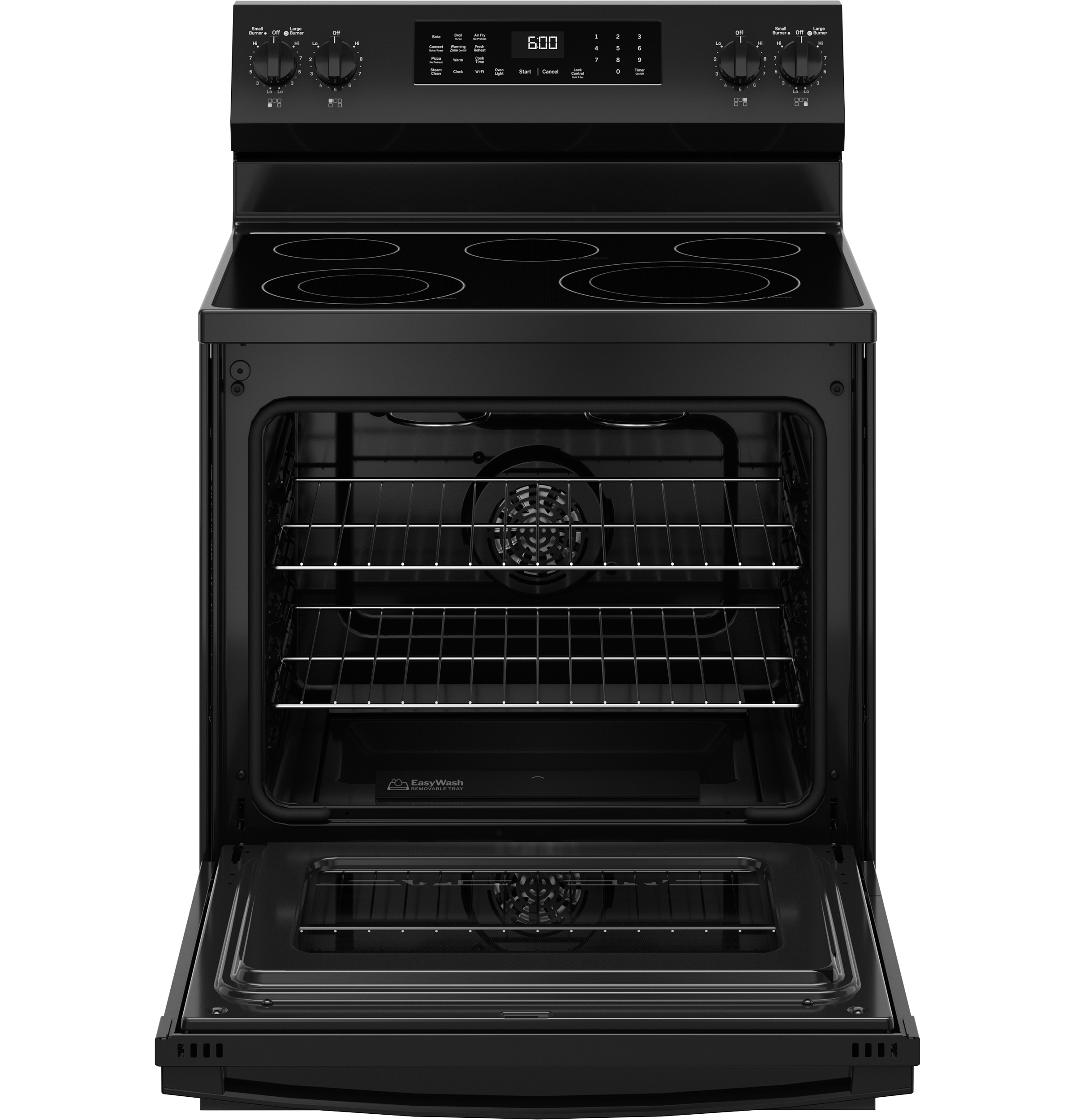30" Free-Standing Electric Convection Range with No Preheat Air Fry and EasyWash Oven Tray GRF600AVBB