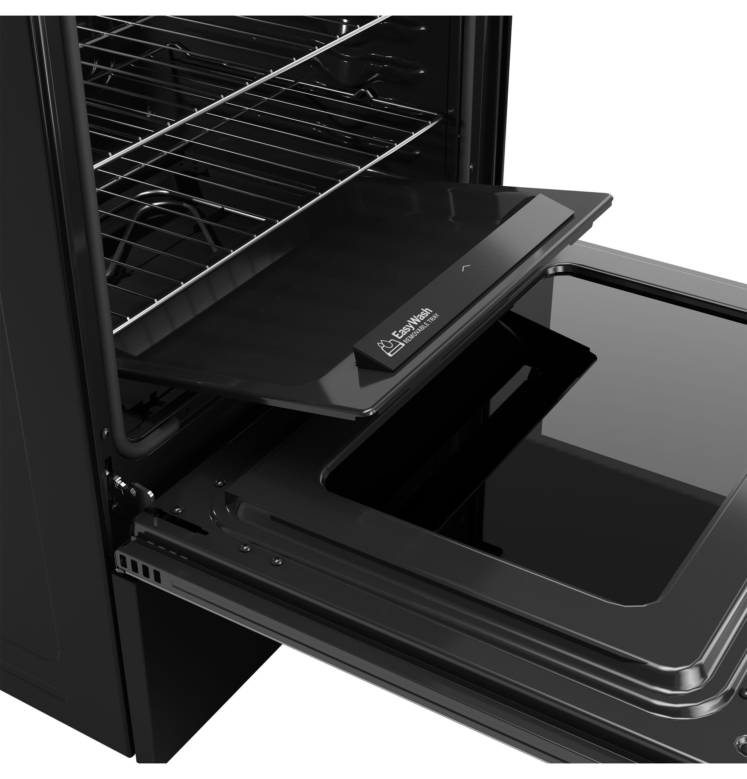 30" Free-Standing Electric Convection Range with No Preheat Air Fry and EasyWash Oven Tray GRF600AVBB
