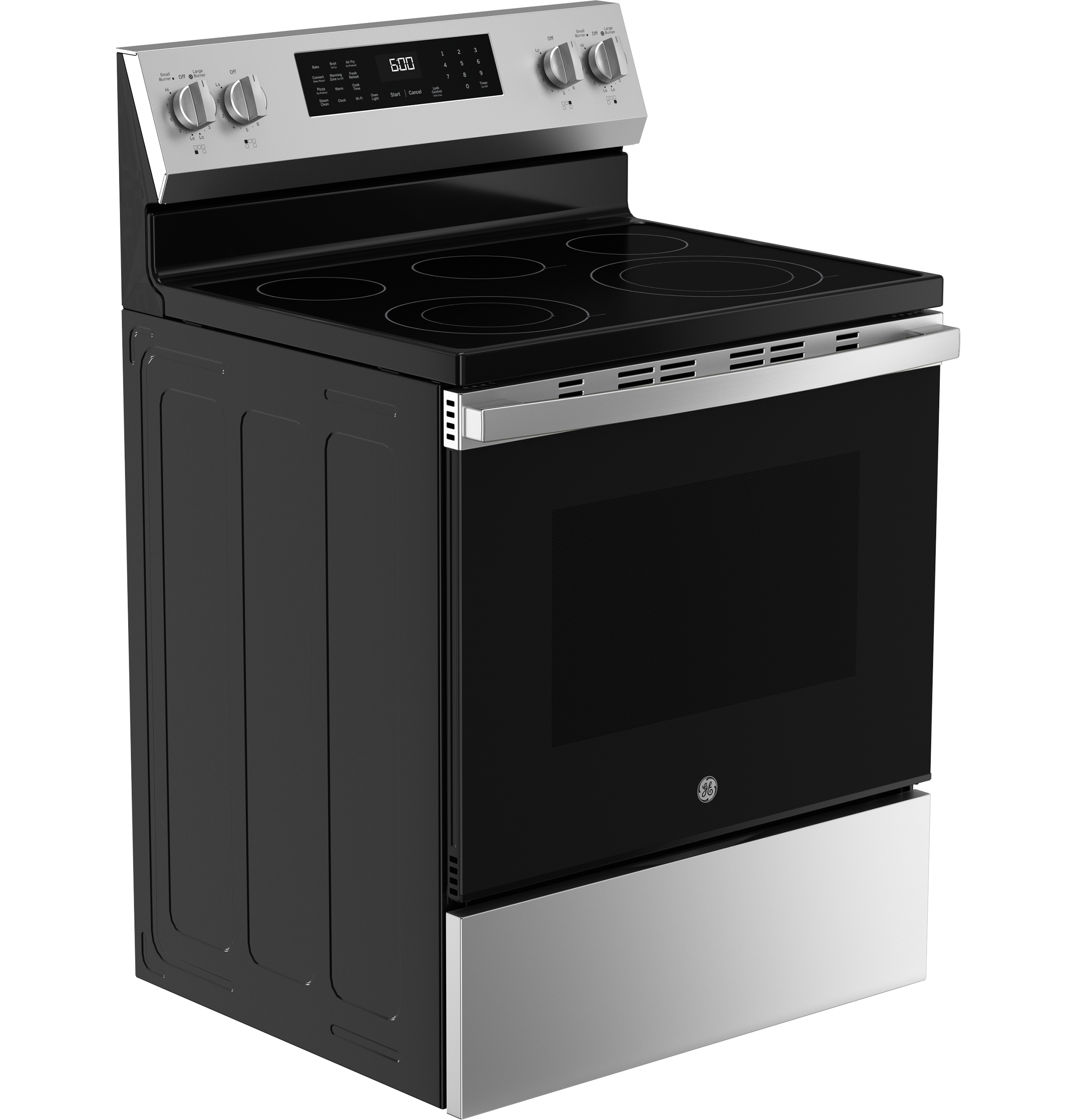 30" Free-Standing Electric Convection Range with No Preheat Air Fry and EasyWash Oven Tray GRF600AVSS