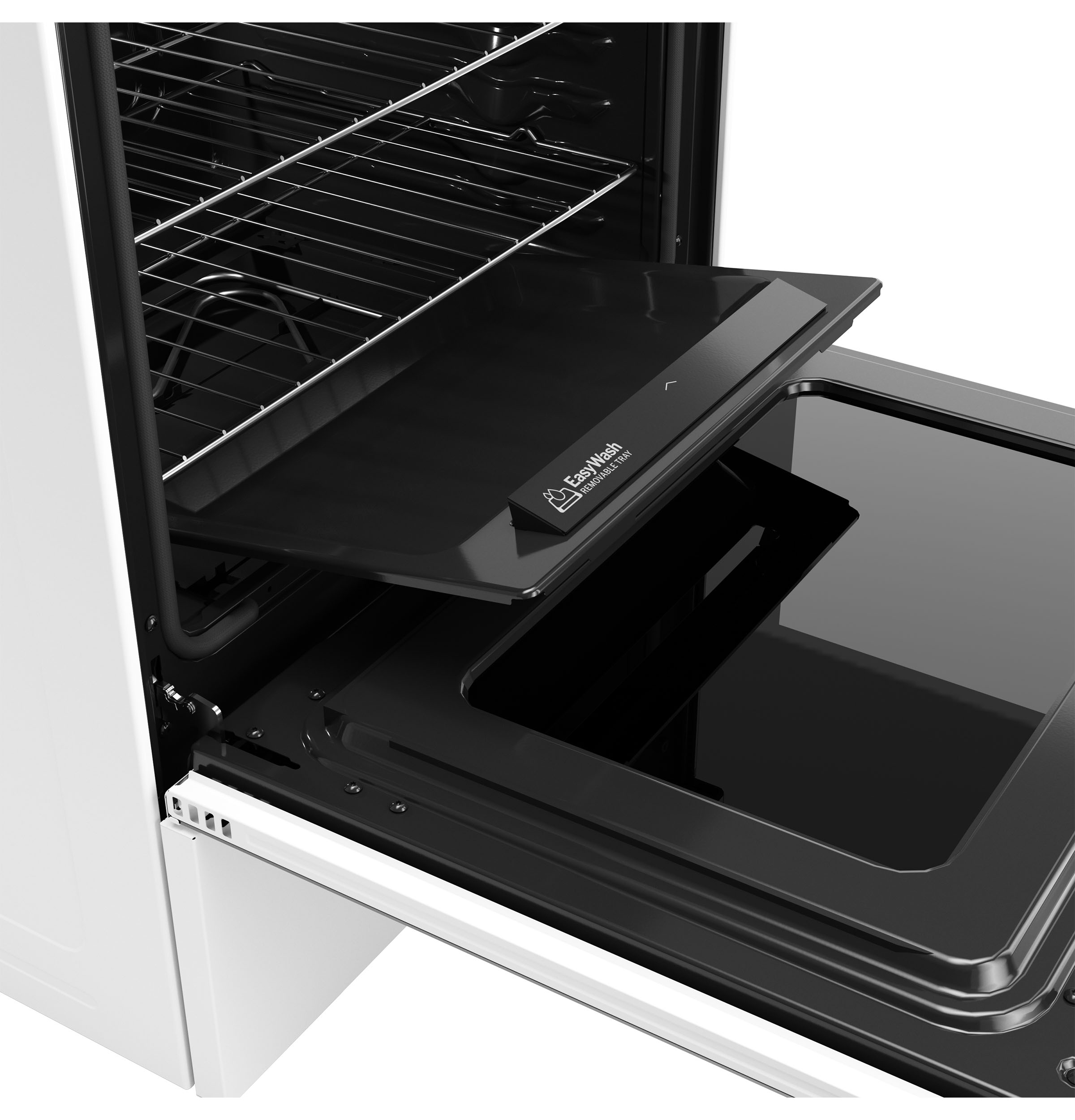 30" Free-Standing Electric Convection Range with No Preheat Air Fry and EasyWash Oven Tray GRF600AVWW