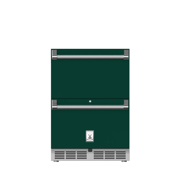 24" Outdoor Refrigerator Drawer and Freezer Drawer with Lock GRFR24GR