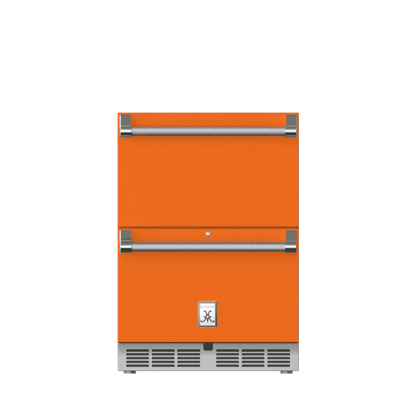 24" Outdoor Refrigerator Drawer and Freezer Drawer with Lock GRFR24OR