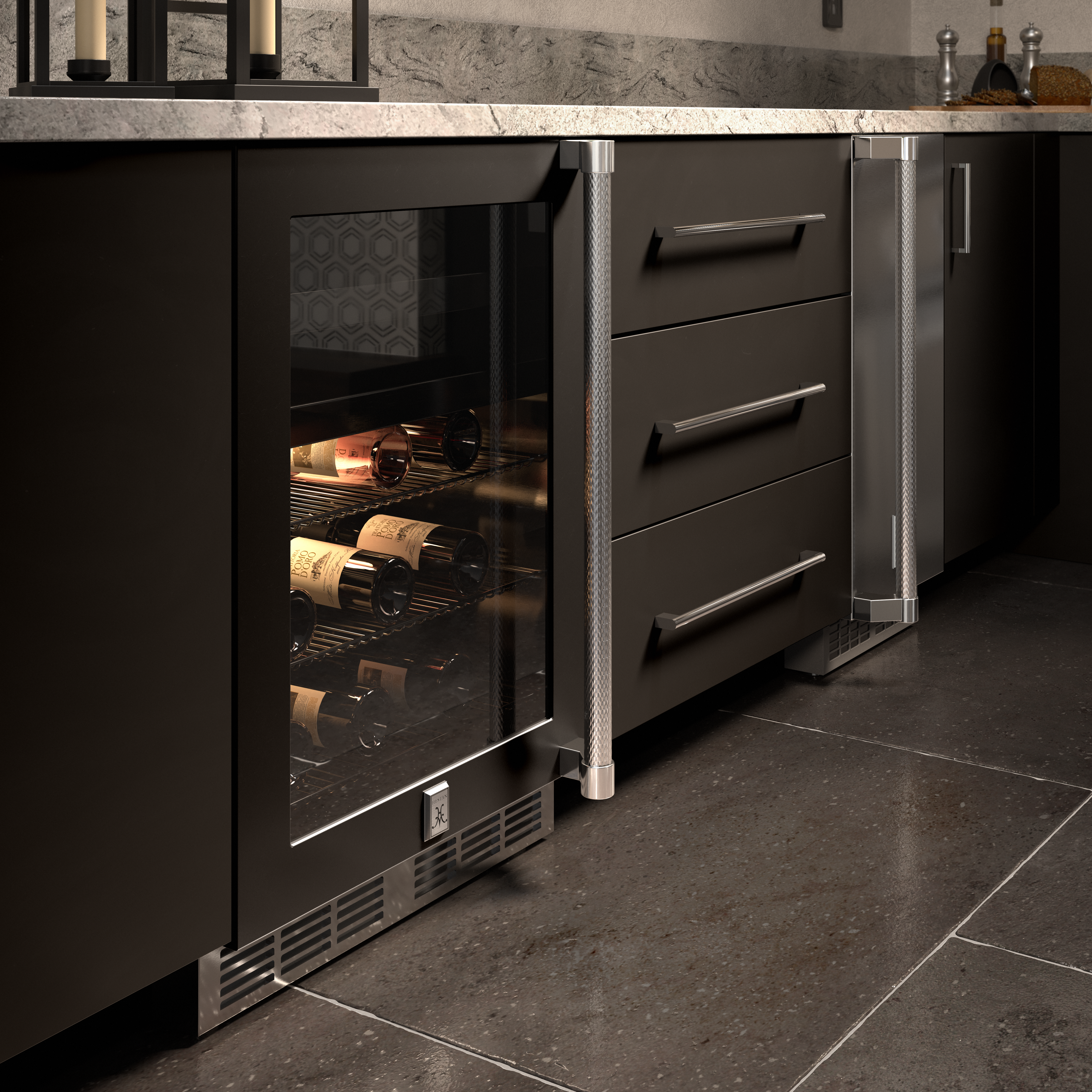 24" Outdoor Undercounter Refrigerator (Glass Door) GRGR24OSS