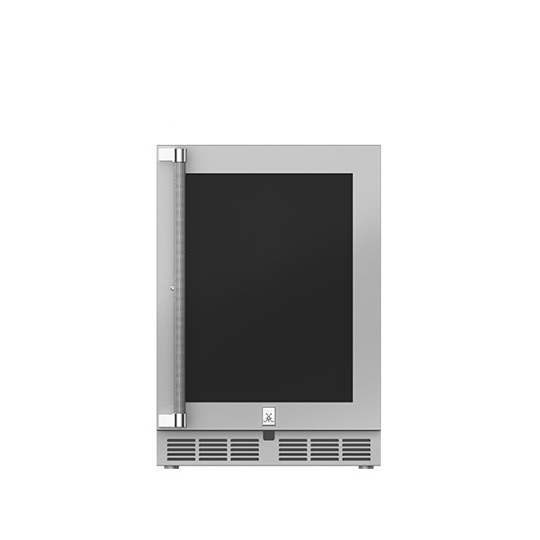 24" Undercounter Refrigerator (Glass Door) GRGR24