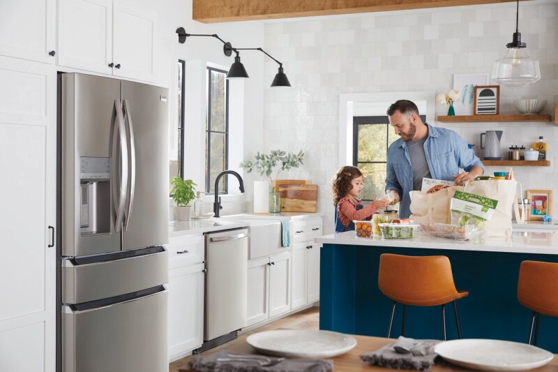 21.5 Cu. Ft. Counter-Depth 4-Door French Door Refrigerator GRMC2273BF