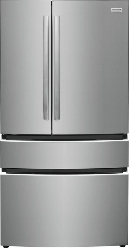 Frigidaire Gallery 22.1 Cu. Ft. Counter-Depth 4-Door French Door Refrigerator Stainless Steel GRMG2272CF Picture 1