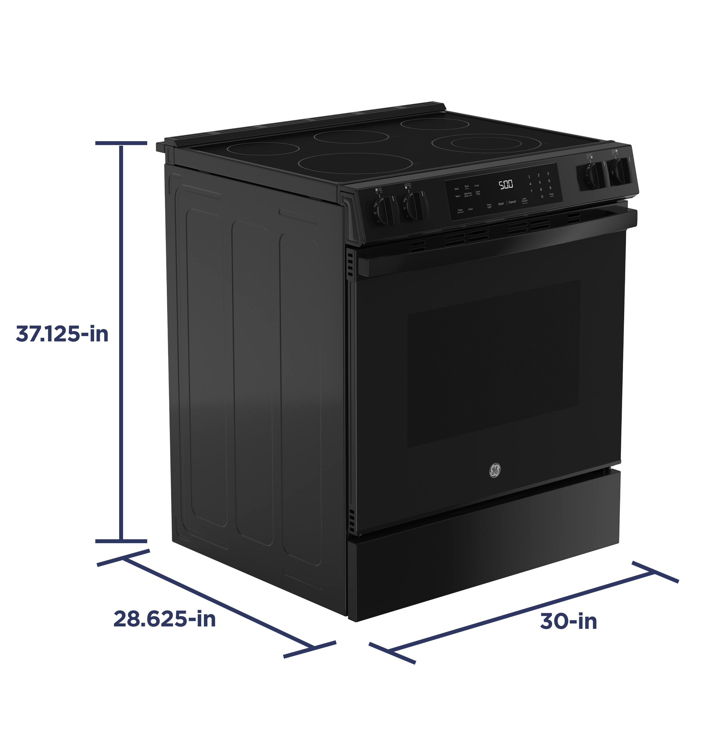 30" Slide-In Electric Range with Crisp Mode GRS500PVBB