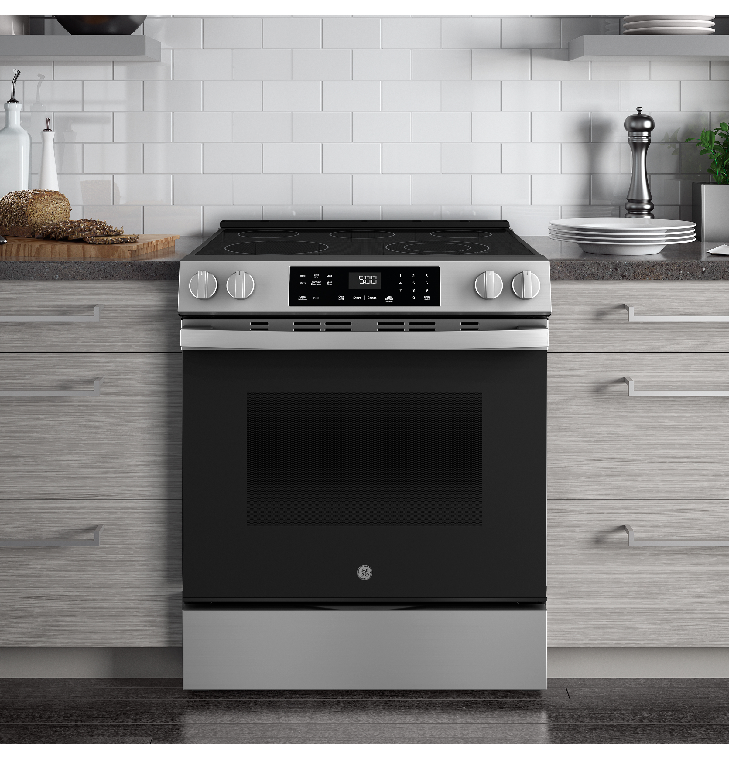 30" Slide-In Electric Range with Crisp Mode GRS500PVSS