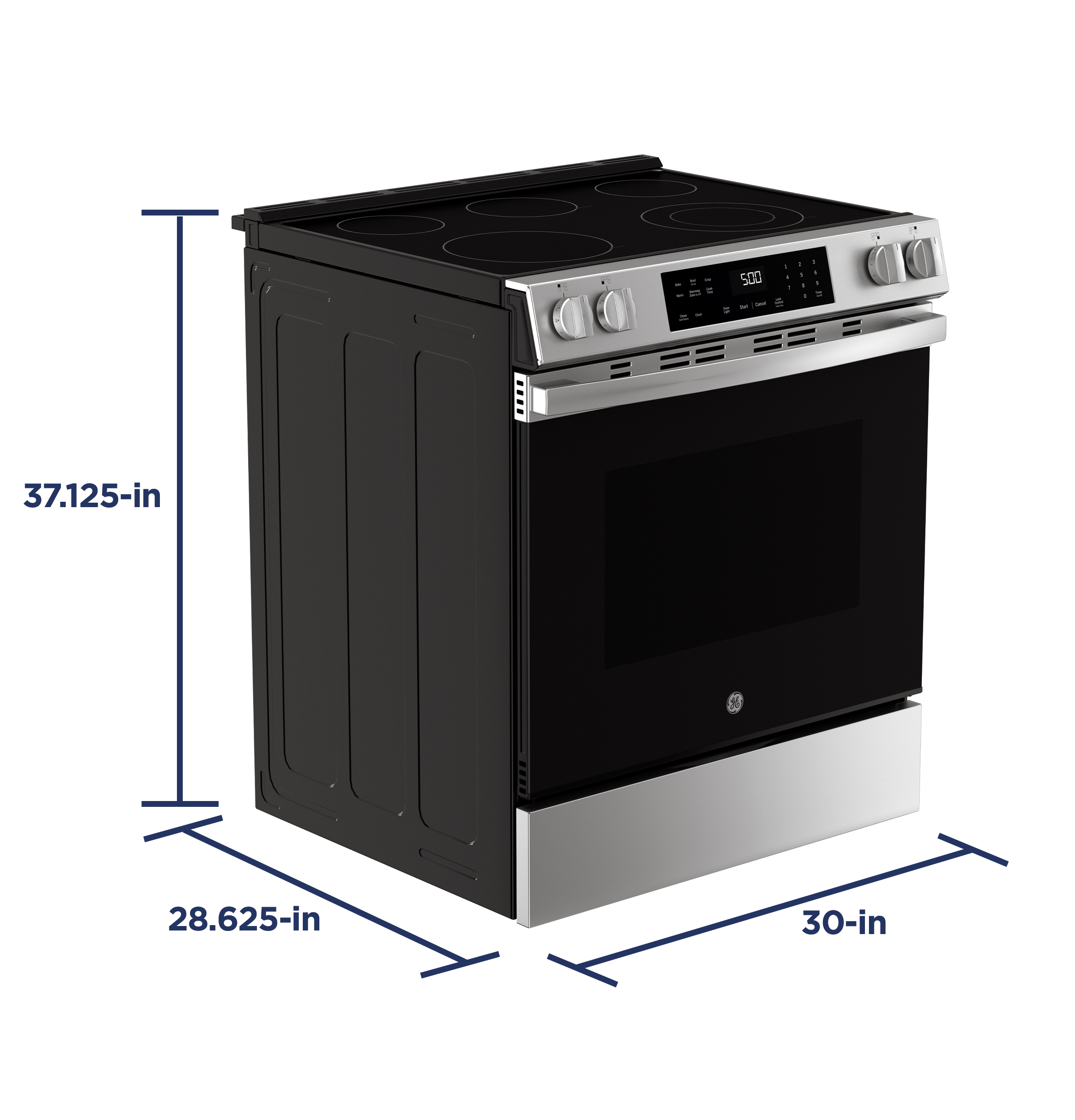 30" Slide-In Electric Range with Crisp Mode GRS500PVSS
