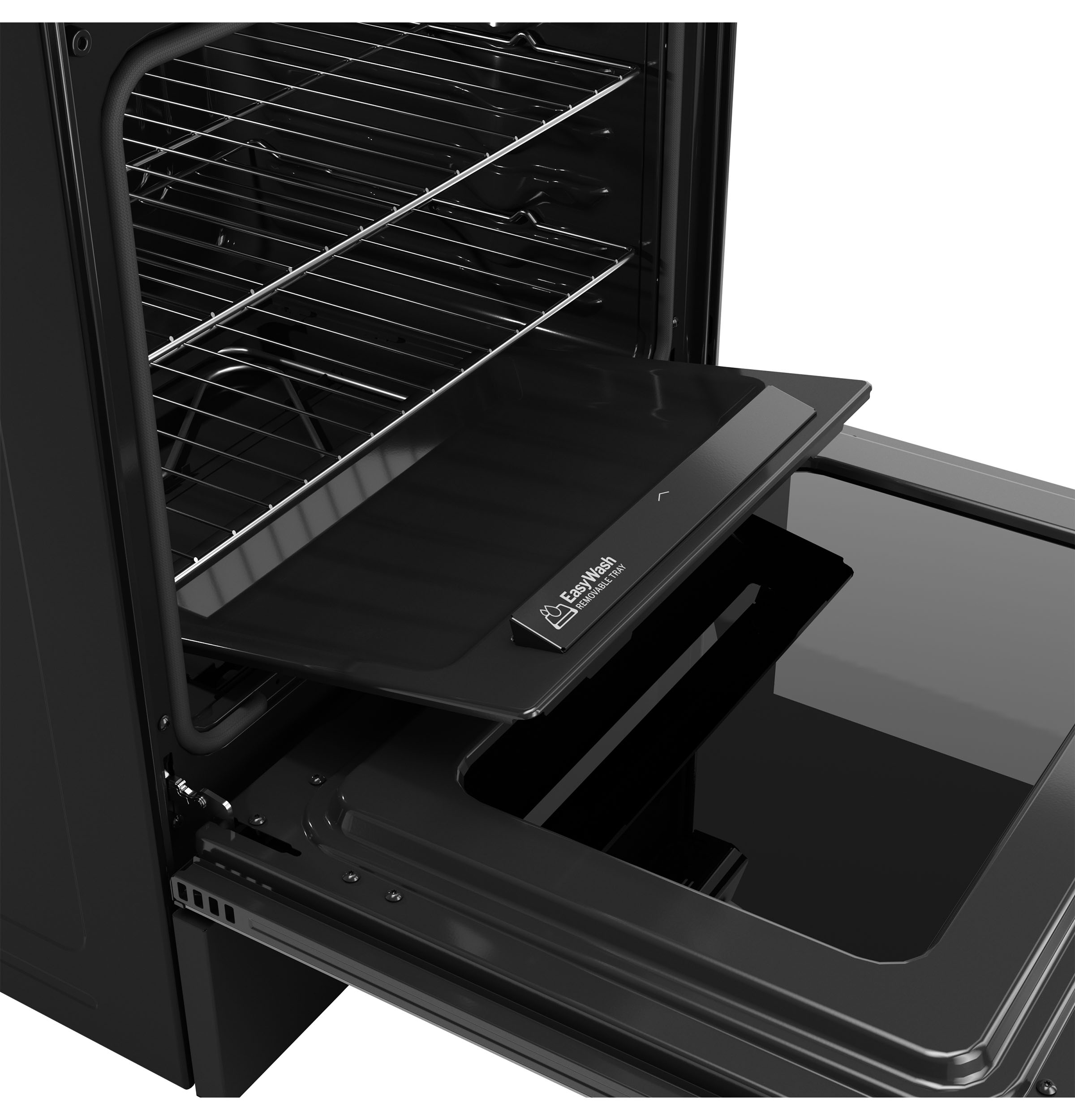 30" Slide-In Electric Convection Range with No Preheat Air Fry and EasyWash Oven Tray GRS600AVDS