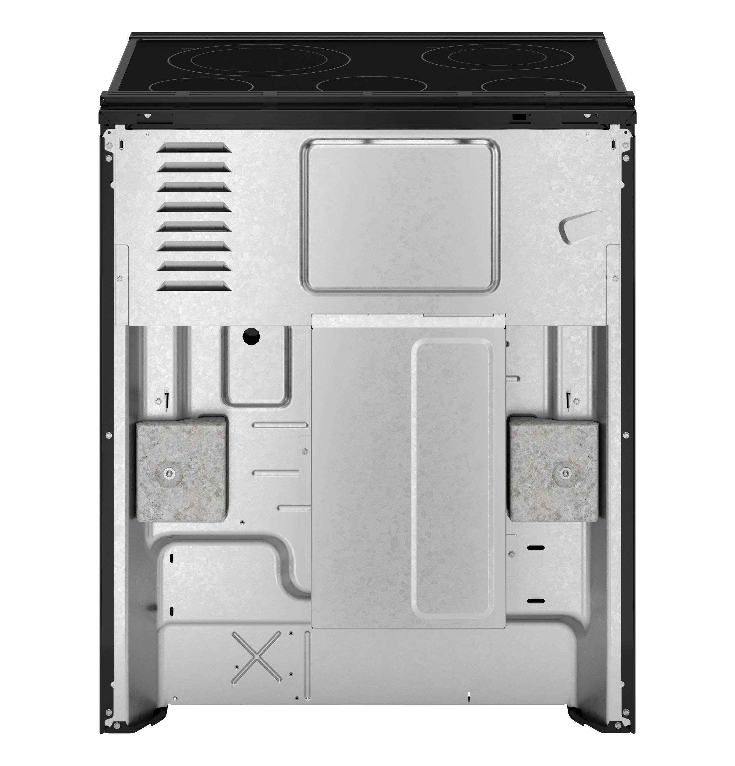 30" Slide-In Electric Convection Range with No Preheat Air Fry and EasyWash Oven Tray GRS600AVDS