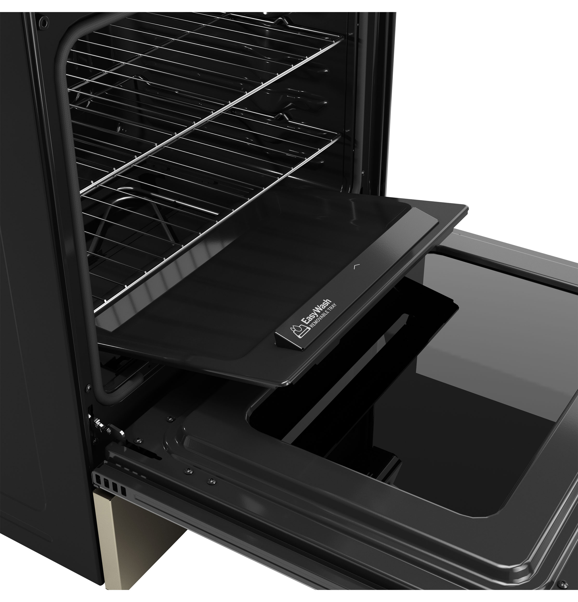 30" Slide-In Electric Convection Range with No Preheat Air Fry and EasyWash Oven Tray GRS600AVES