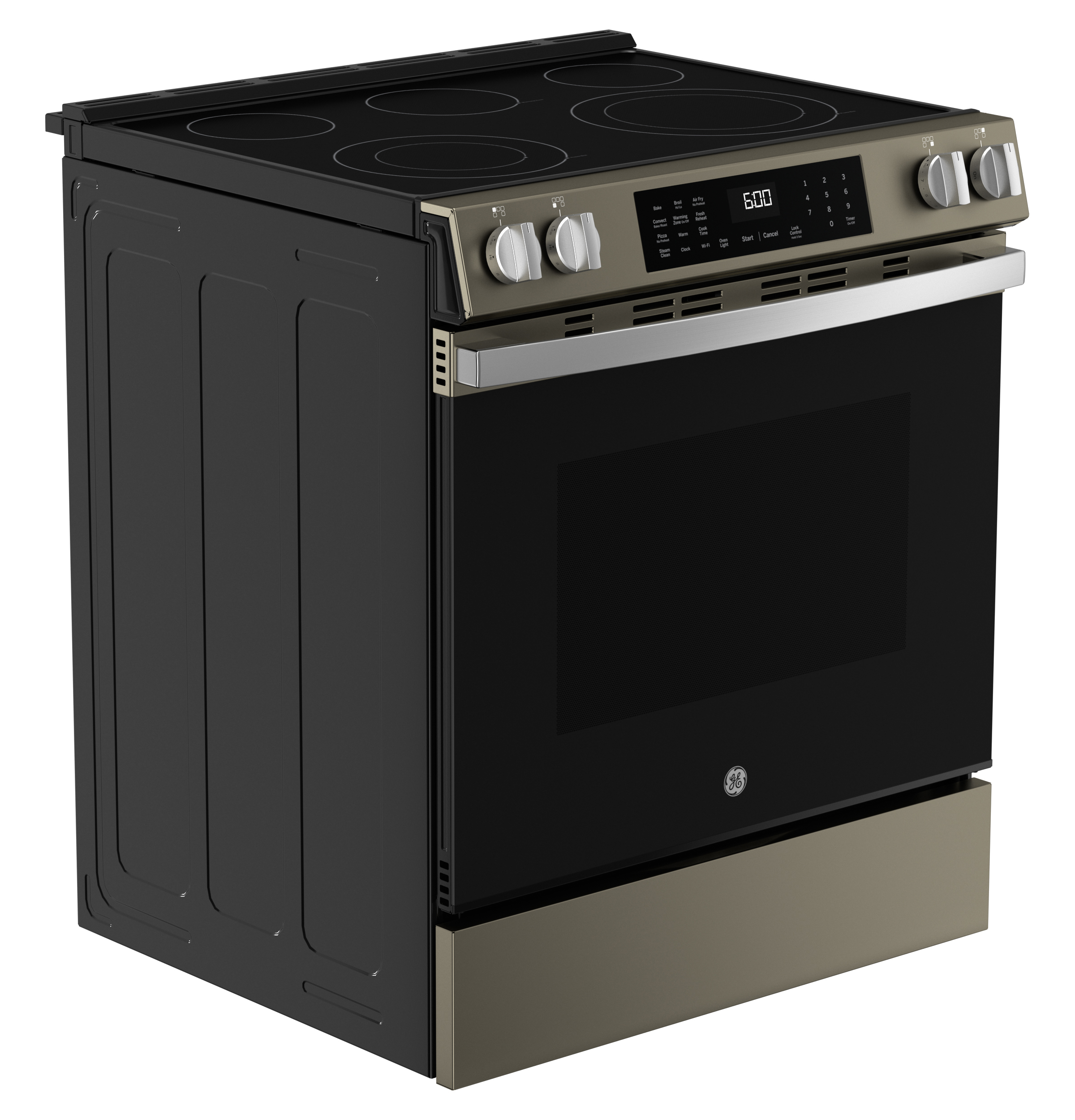 30" Slide-In Electric Convection Range with No Preheat Air Fry and EasyWash Oven Tray GRS600AVES