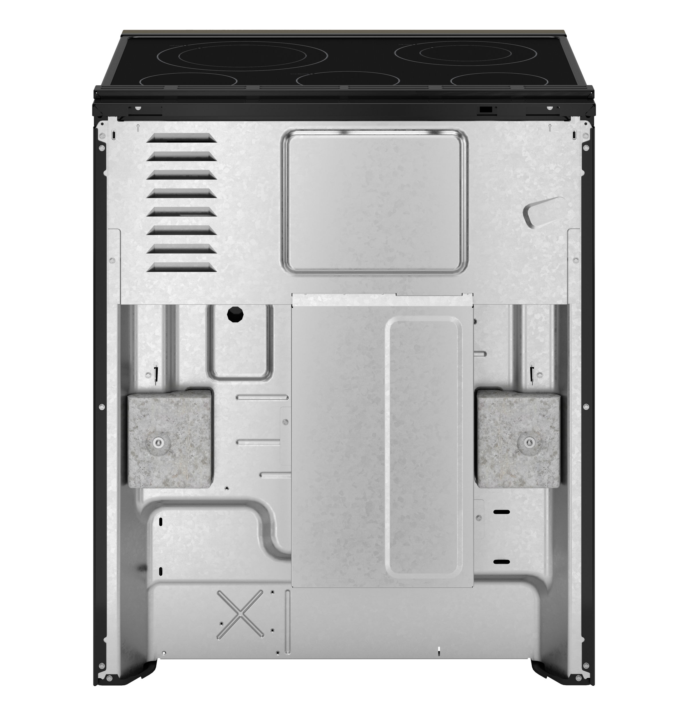 30" Slide-In Electric Convection Range with No Preheat Air Fry and EasyWash Oven Tray GRS600AVES