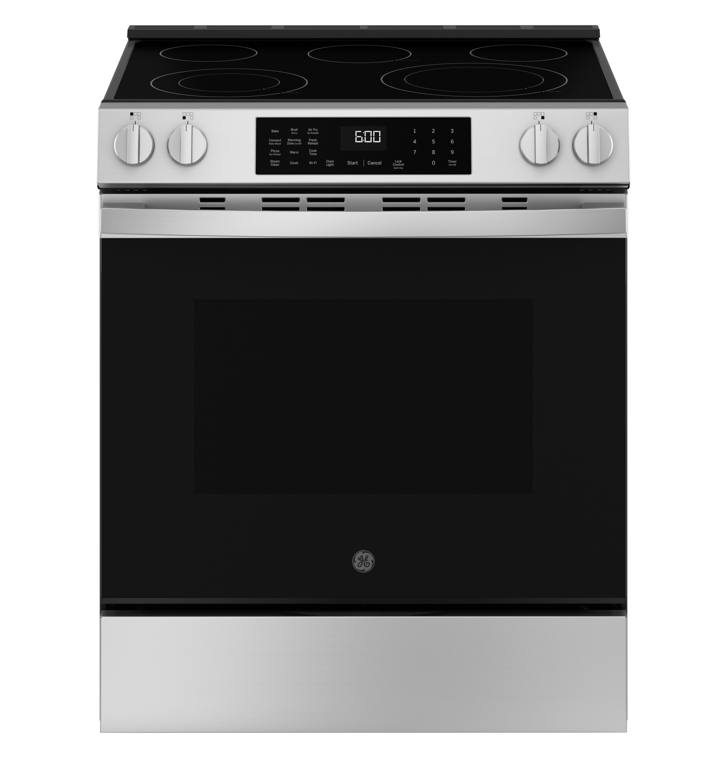 30" Slide-In Electric Convection Range with No Preheat Air Fry and EasyWash Oven Tray GRS600AVFS