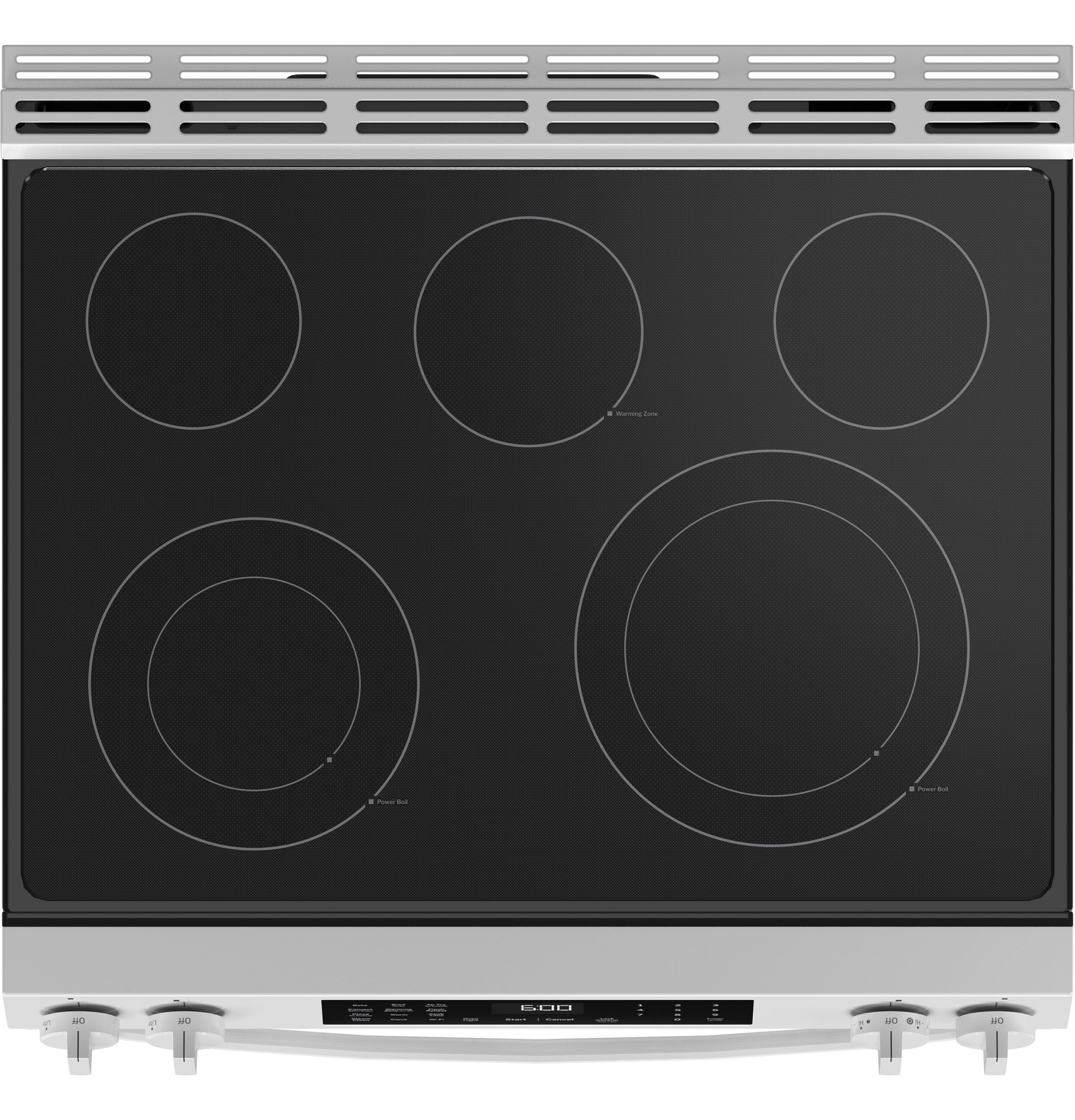 30" Slide-In Electric Convection Range with No Preheat Air Fry and EasyWash Oven Tray GRS600AVWW