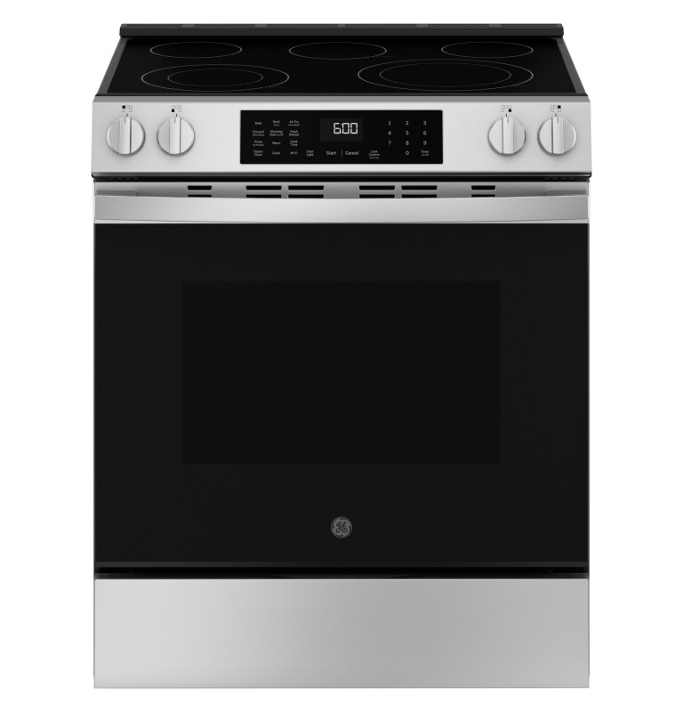 30" Slide-In Electric Convection Range with No Preheat Air Fry and EasyWash Oven Tray GRS60LAVFS