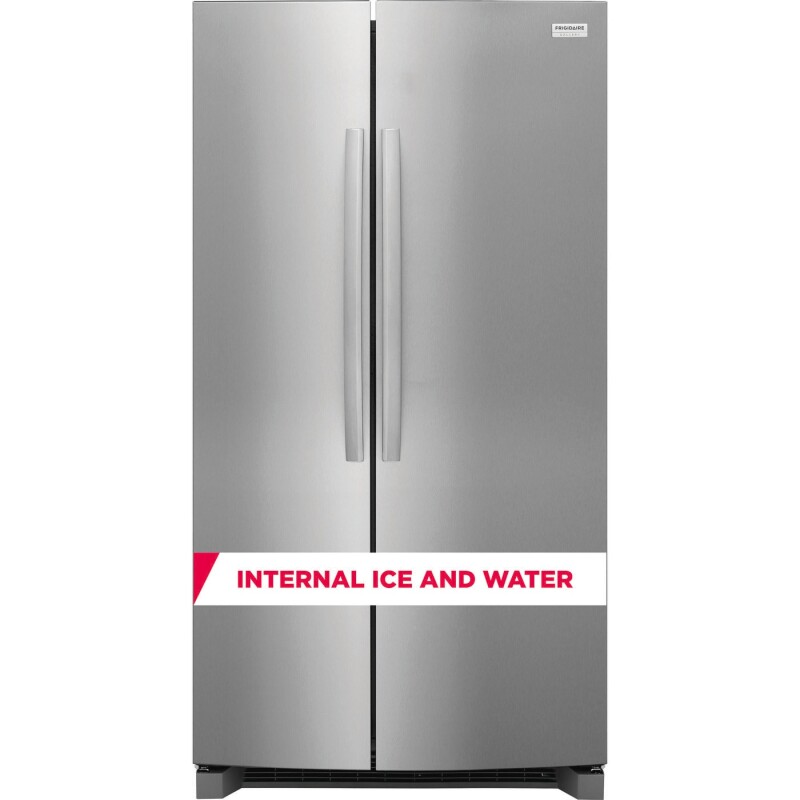 Frigidaire Gallery 26 Cu. Ft. 36” Standard-Depth Side-by-Side Refrigerator with Free Additional Filter Kit Stainless Steel GRSN2620AFC1 Picture 1