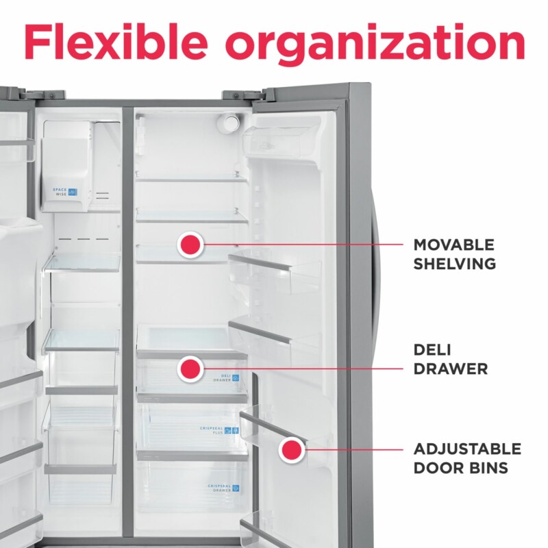 25.6 Cu. Ft. 36" Standard Depth Side by Side Refrigerator GRSS2652AF
