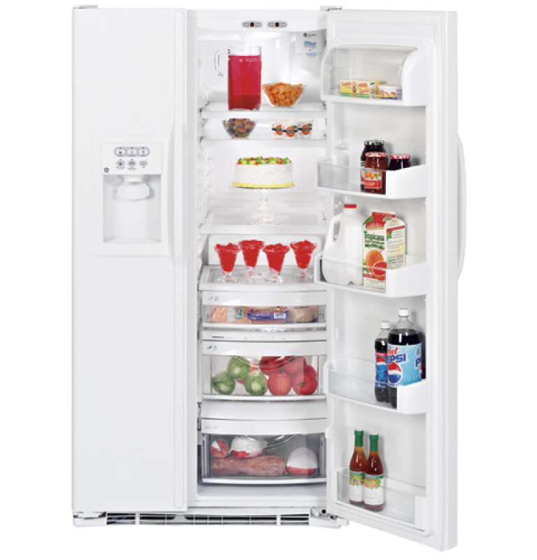 CustomStyle 22.1 Cu. Ft. Side-By-Side Refrigerator GSC22KGRWW