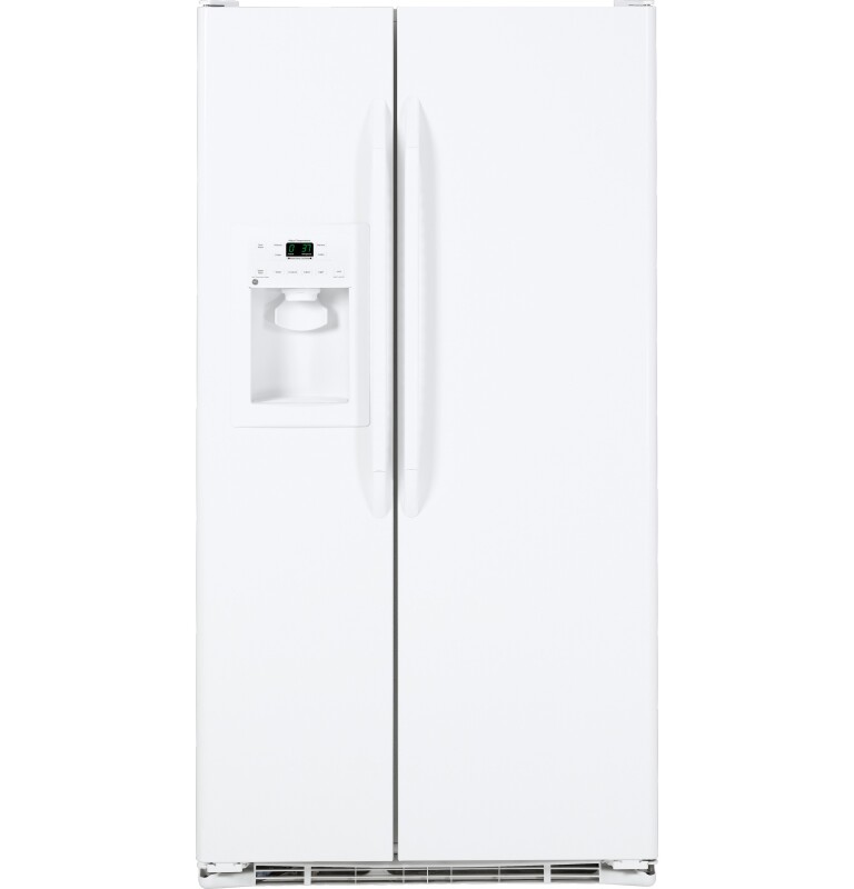 Counter-Depth 22.1 Cu. Ft. Side-By-Side Refrigerator with Dispenser GSC22QGTWW