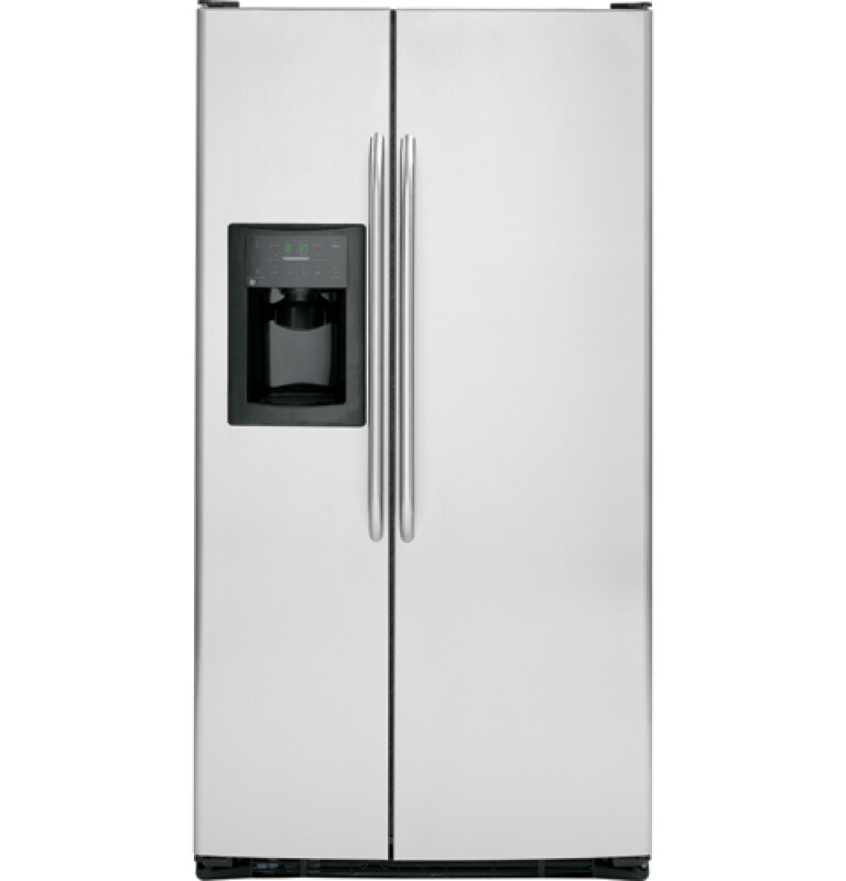 Counter-Depth 22.7 Cu. Ft. Stainless Side-By-Side Refrigerator with Dispenser GSC23KSTSS