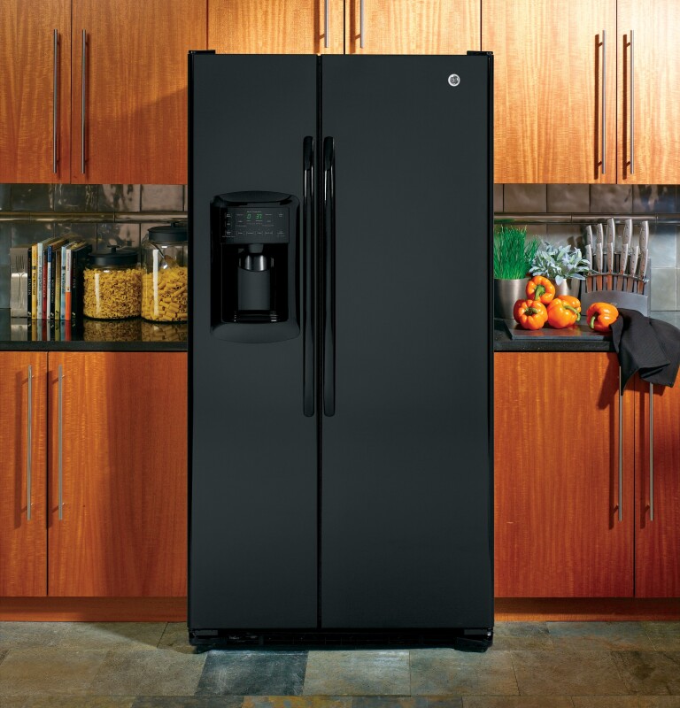 22.7 Cu. Ft. Side-By-Side Refrigerator with Dispenser GSCF3PGXBB